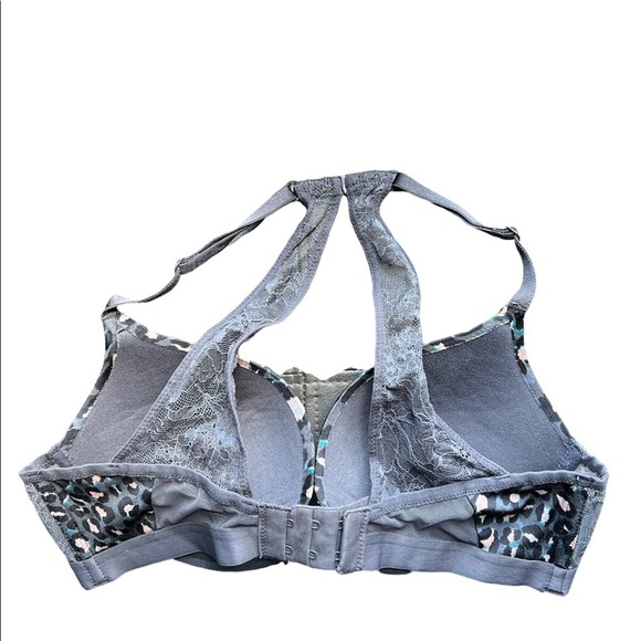 Victoria’s Secret | Very Sexy Push-up Gray Leopard Print Bra 32C - Picture 2 of 8